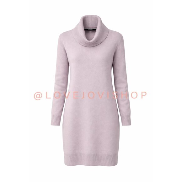 FeminineNaadam 100% Cashmere Dusty Lilac Sweater Tunic DressQuiet Luxury